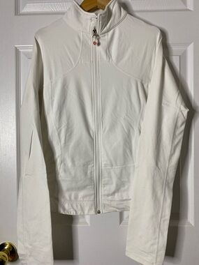 lululemon athletica Women's White Full-Zip Athletic Jacket #8